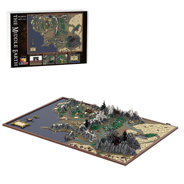 MOC - 133505 UCS Middle Earth Map Buiding Blocks - LesDiy - Building Blocks