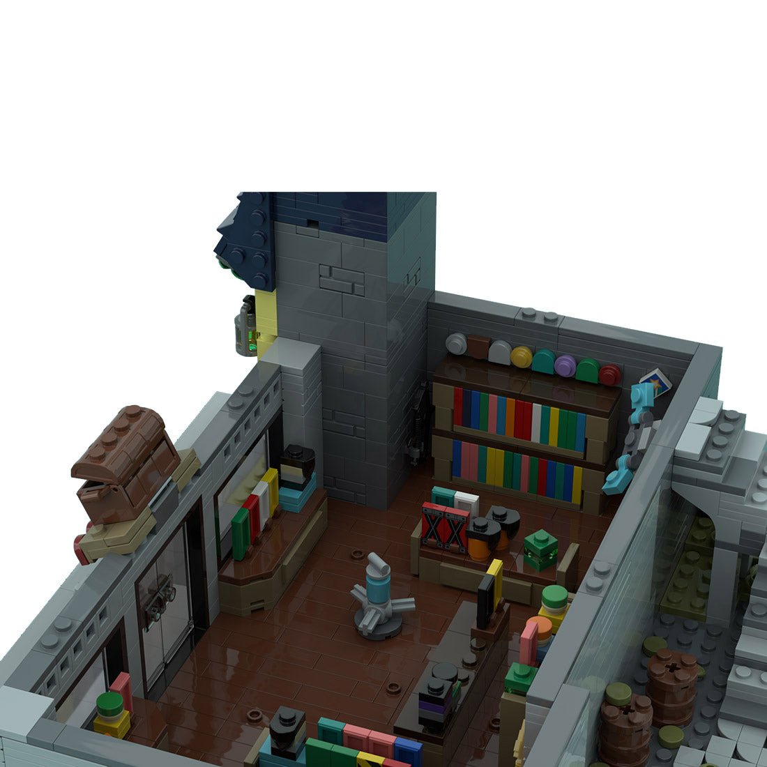 MOC - 133953 Pearl Comic Shop Street Scene Model - LesDiy -