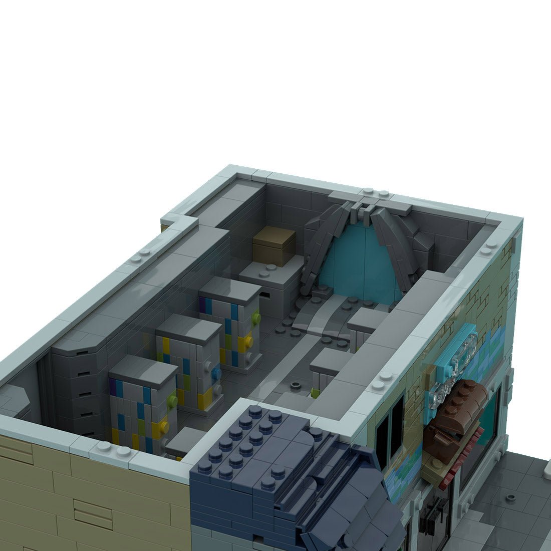 MOC - 133953 Pearl Comic Shop Street Scene Model - LesDiy -