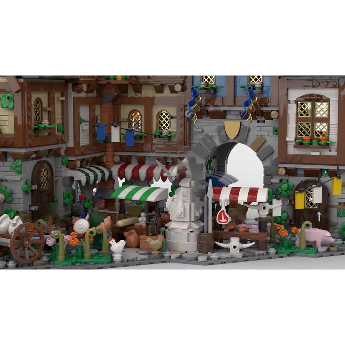 MOC - 134085 Medieval Town Centre Model - LesDiy -