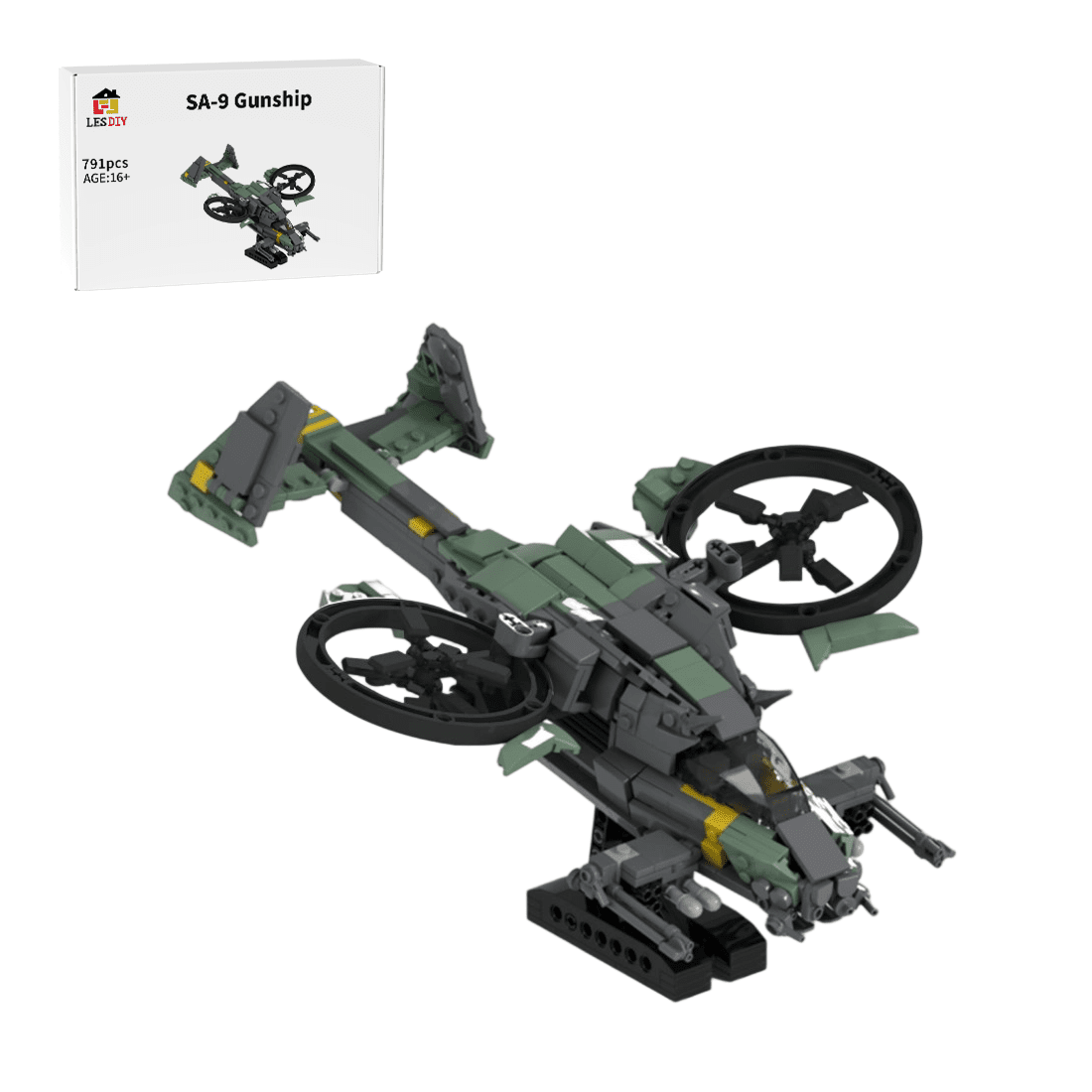 MOC - 134407 Avatar 2 Kestrel Gunship Building Blocks - LesDiy -