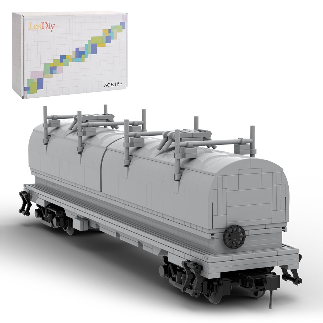 MOC - 134547 Coil Car Union Pacific Reto Train Model - LesDiy - Locomotive