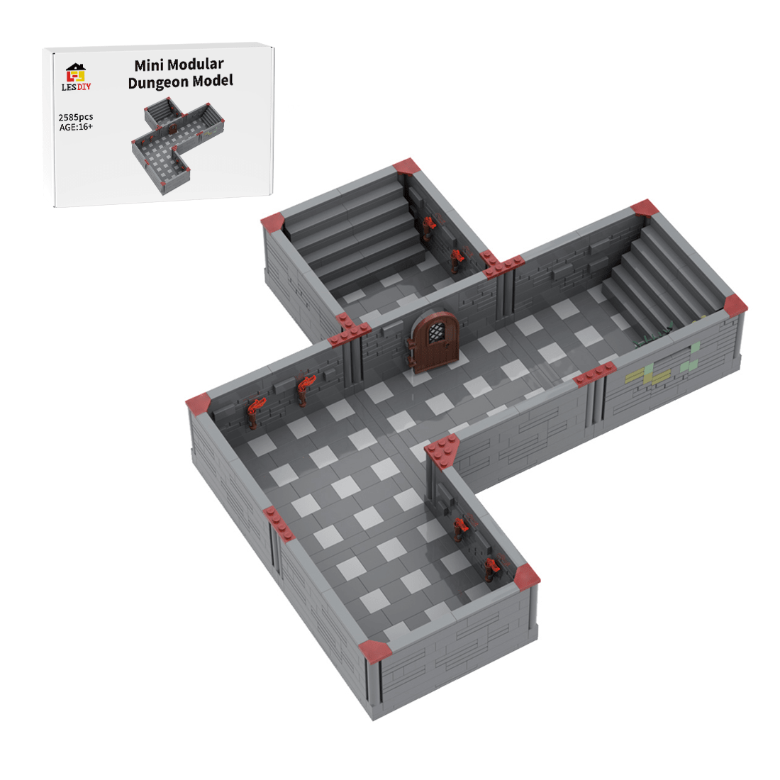 MOC - 134751 Mini Modular Dungeon Model - LesDiy -