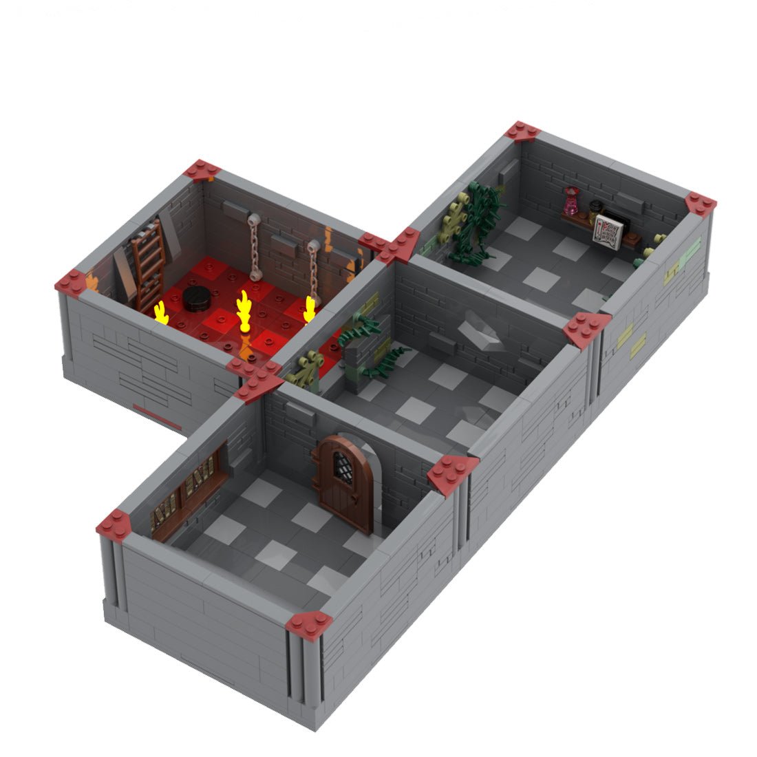 MOC - 134751 Mini Modular Dungeon Model - LesDiy -