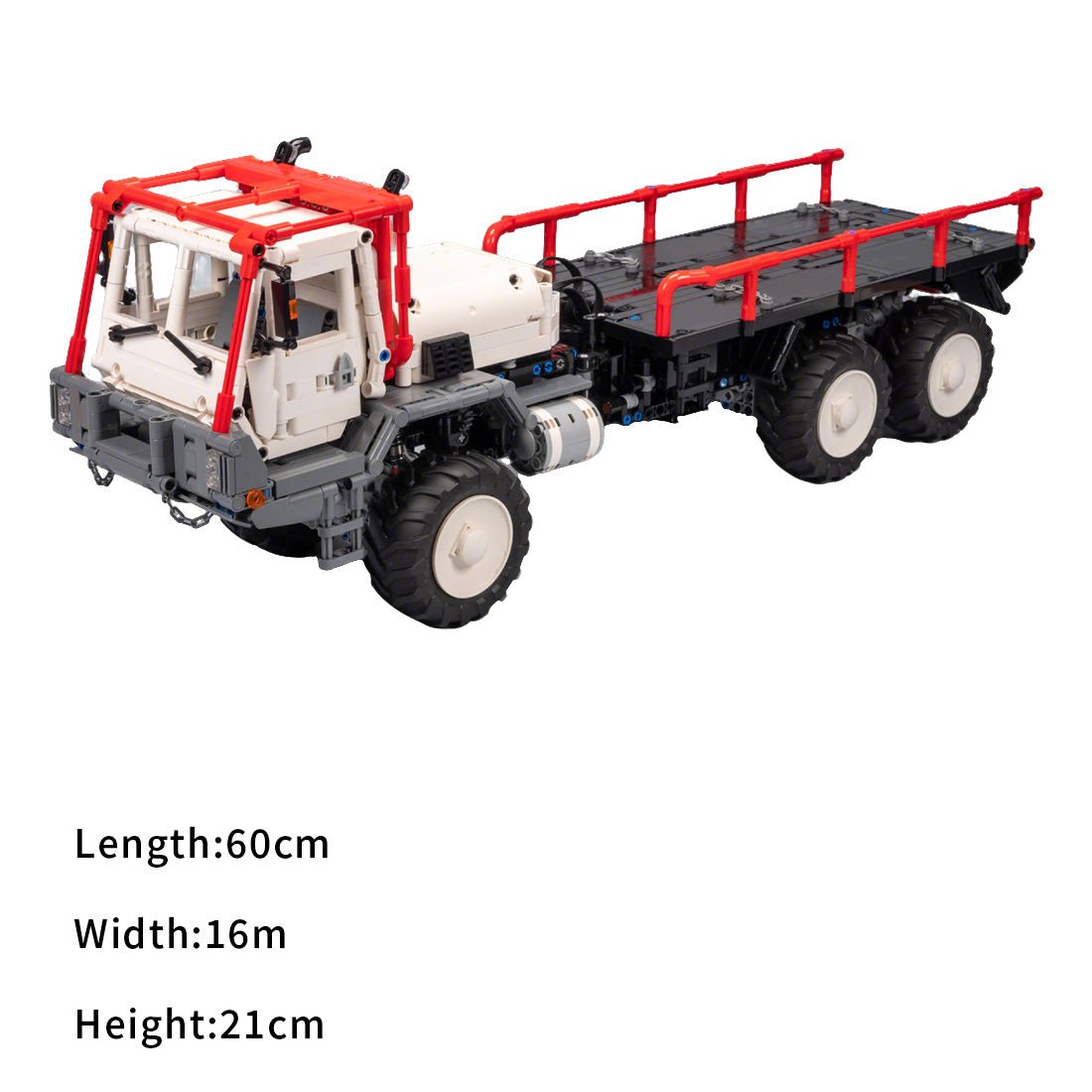 MOC - 136390 1/20 Scale 6x6 Articulated Truck Building Blocks - LesDiy -