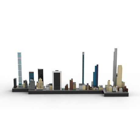 MOC - 136555 1/2000 Scale Billionaires Row - NYC Building Blocks - LesDiy - Building Blocks
