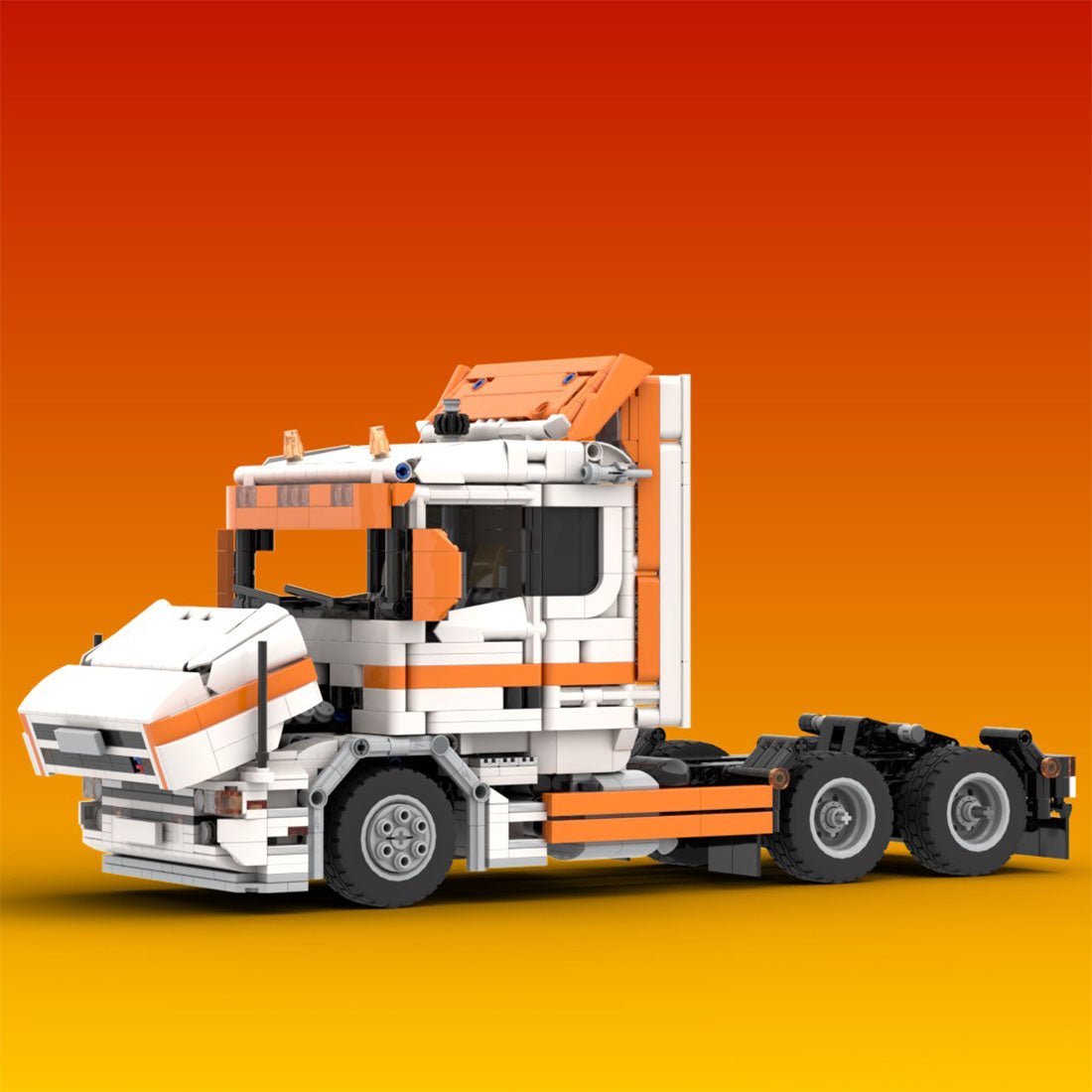 MOC - 137037 T144 6x2 and Wing Body Trailer - LesDiy -