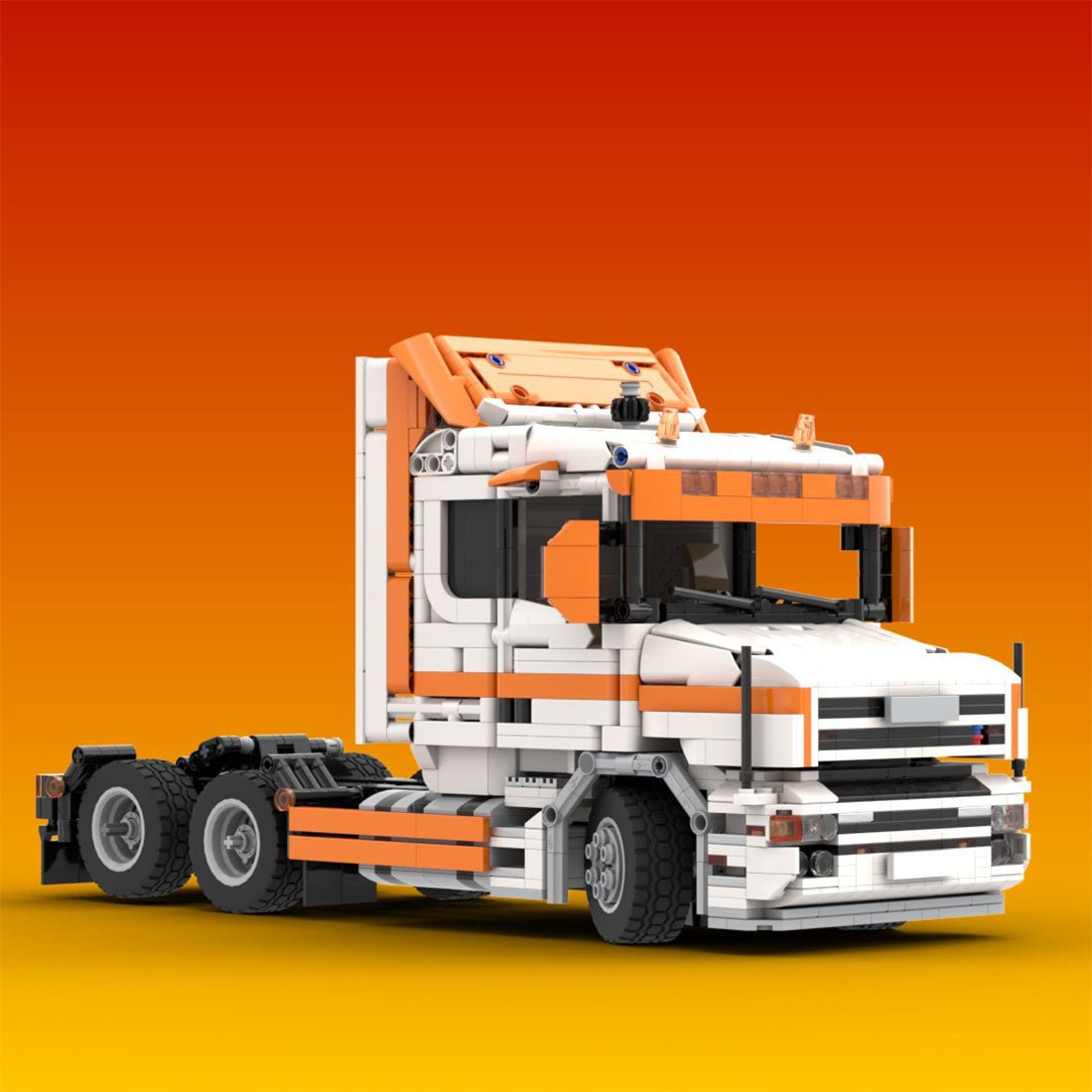 MOC - 137037 T144 6x2 and Wing Body Trailer - LesDiy -