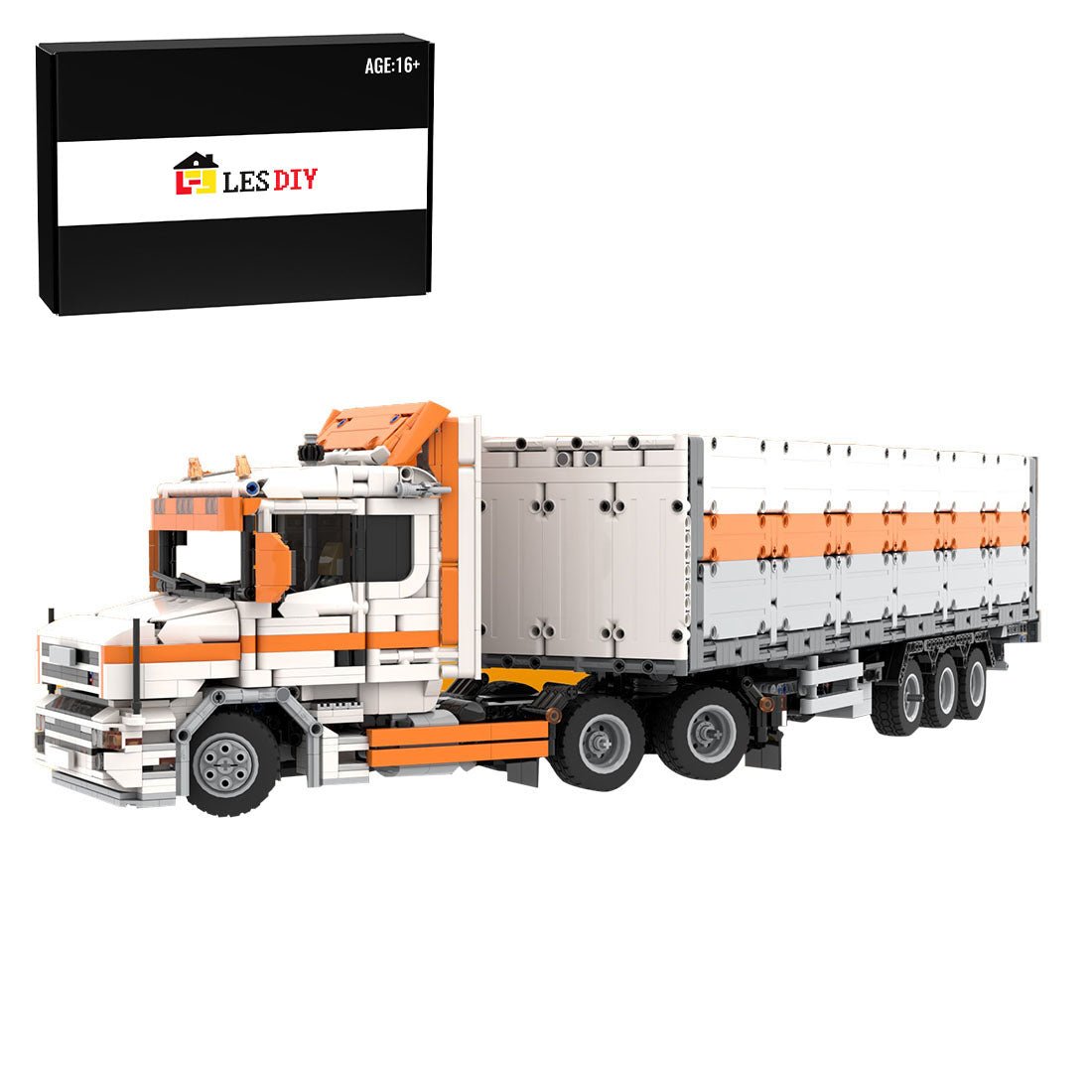 MOC - 137037 T144 6x2 and Wing Body Trailer - LesDiy -
