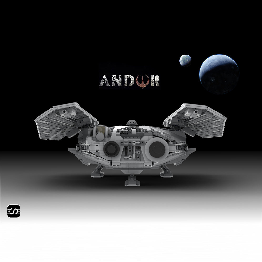 MOC - 137520 Sci - fi Space Transport Ship Model Building Blocks - LesDiy -