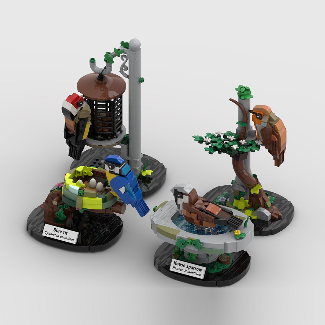 MOC - 138570 Garden Birds of Britain Building Blocks - LesDiy - Building Blocks