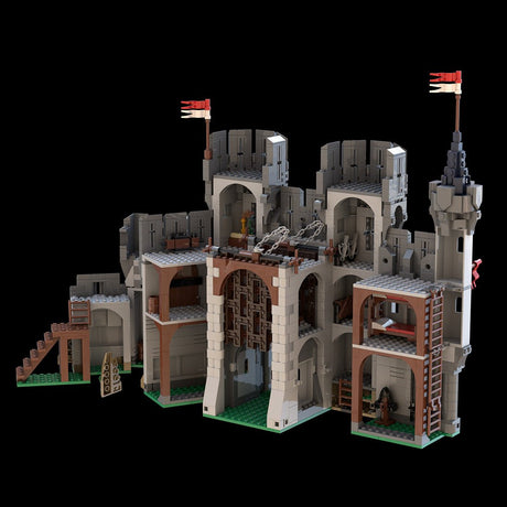 MOC - 138840 Falcons Barbican Gatehouse Medieval Castle - LesDiy -