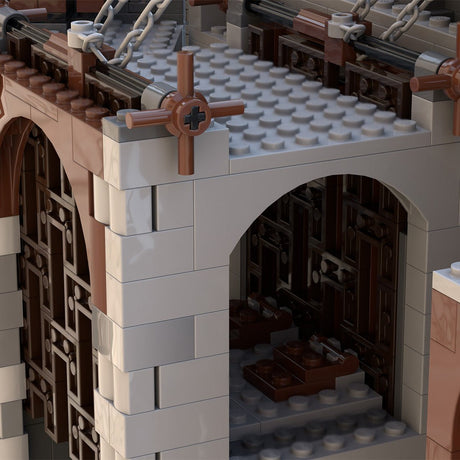 MOC - 138840 Falcons Barbican Gatehouse Medieval Castle - LesDiy -