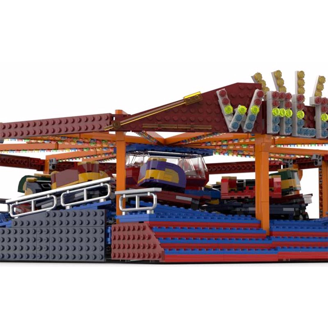 MOC - 140394 Fairground Waltzer - LesDiy -