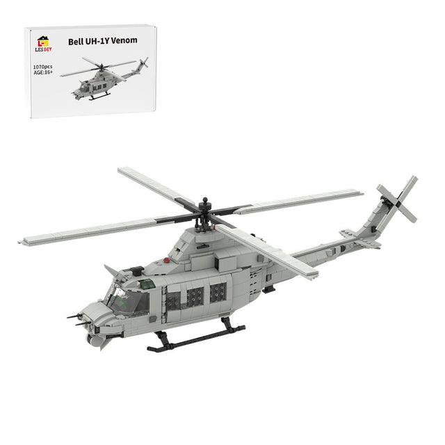 MOC - 141242 Bell UH - 1Y Venom | 1:35 Scale Building Blocks - LesDiy - building blocks
