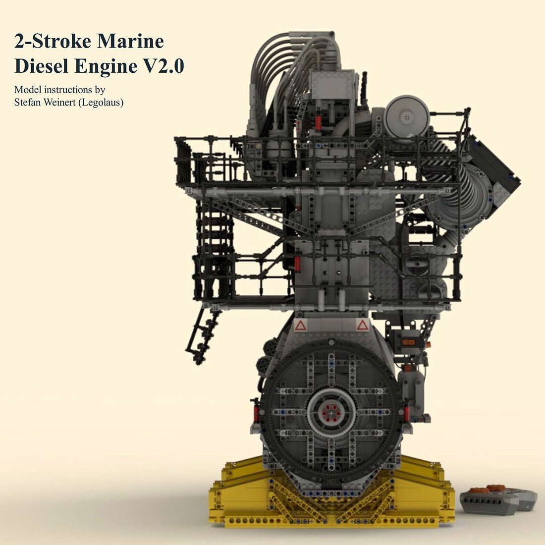 MOC - 141278 1/17 Scale 2 - Stroke Marine Diesel Engine - LesDiy -