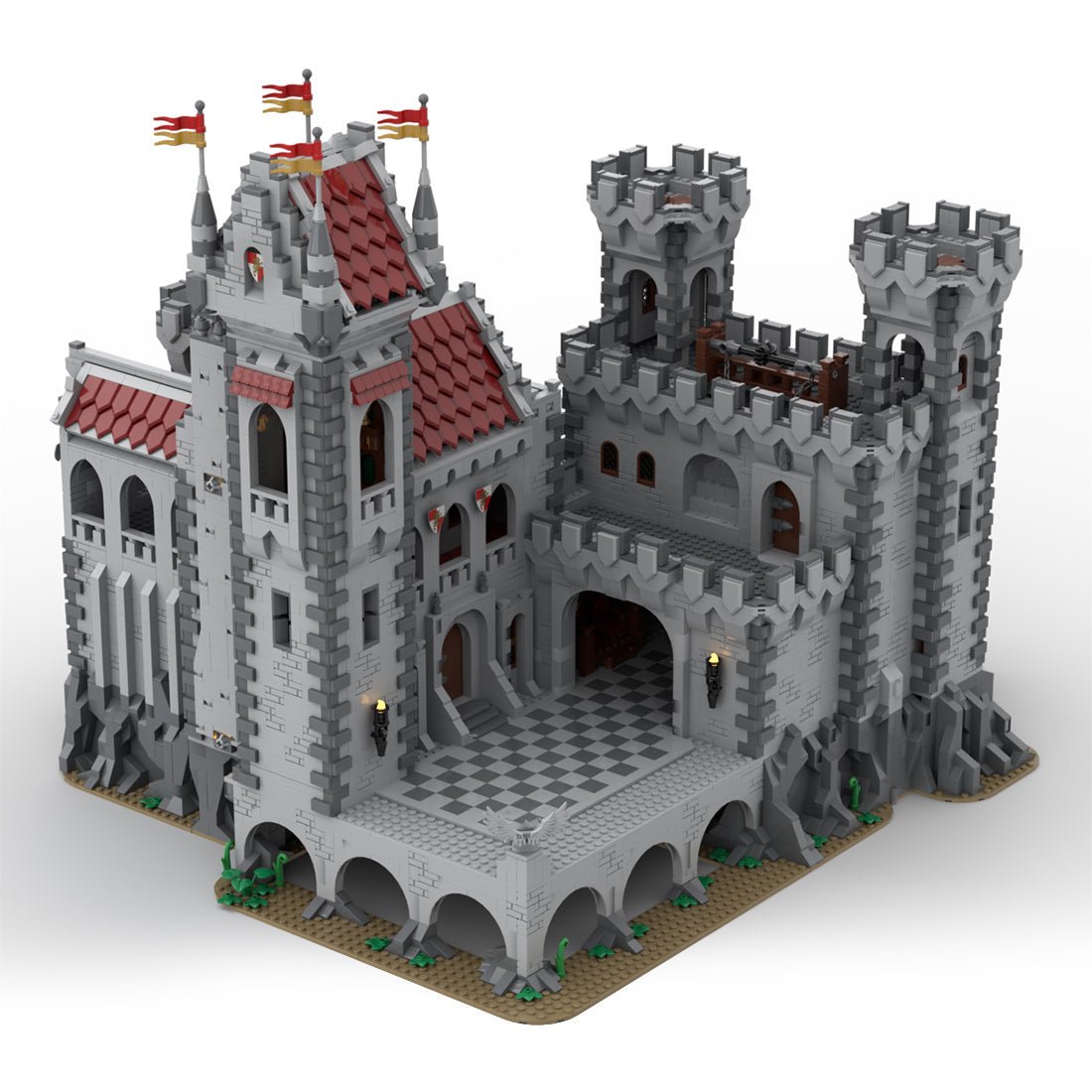 MOC-143001 Red Lions Castle-LesDiy -
