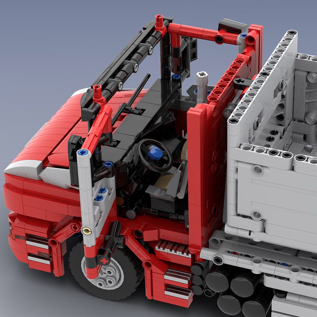 MOC - 143447 Scania T114 3 - Axles Hookloader - LesDiy -