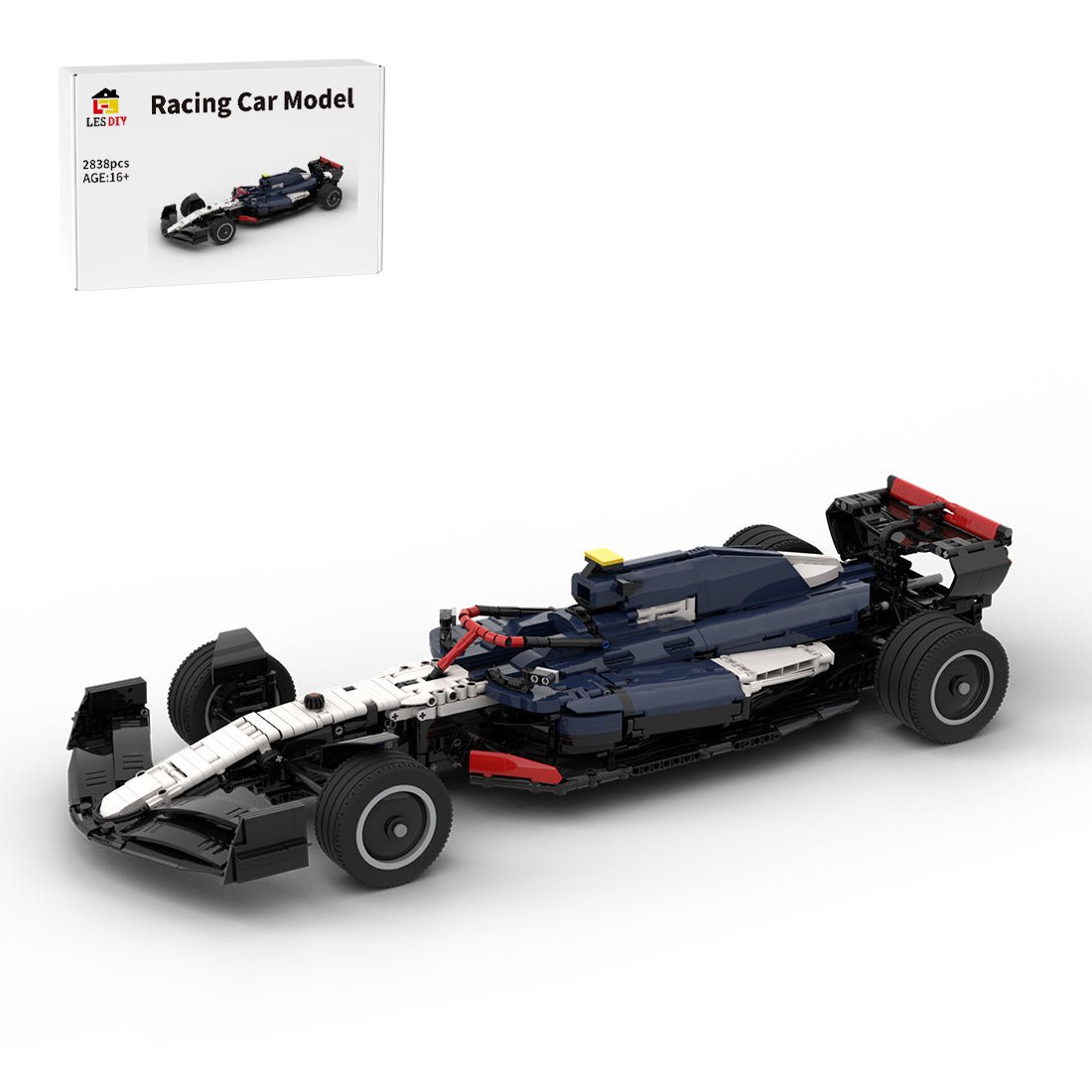 MOC - 145007 AT04 1/8 Scale Racing Car - LesDiy -