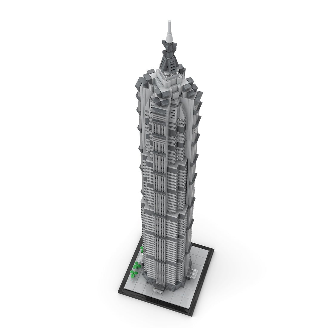 MOC - 148580 Shanghai Jin Mao Tower - 1/800 Scale Building Blocks - LesDiy - Building Blocks -
