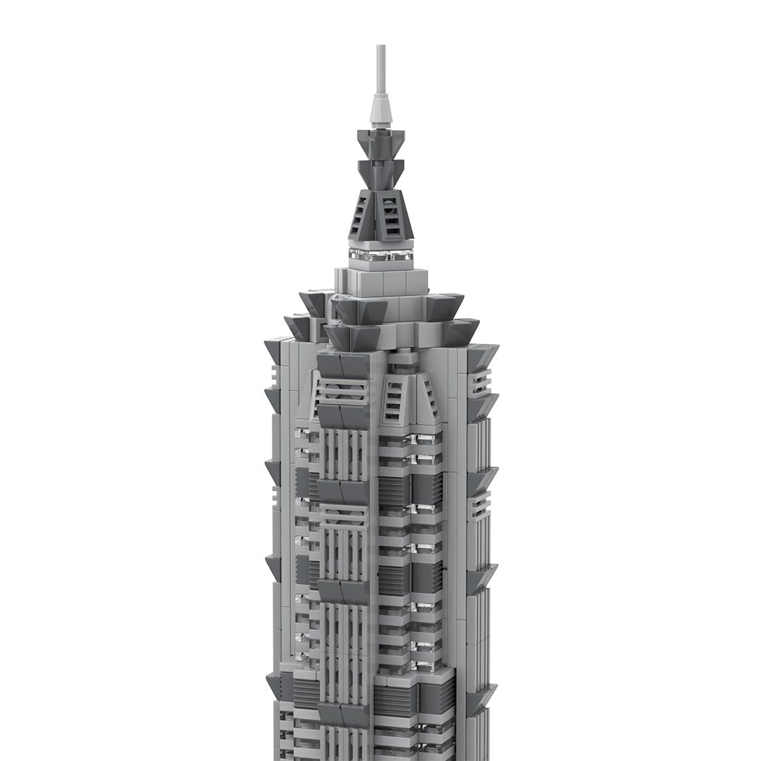 MOC - 148580 Shanghai Jin Mao Tower - 1/800 Scale Building Blocks - LesDiy - Building Blocks -