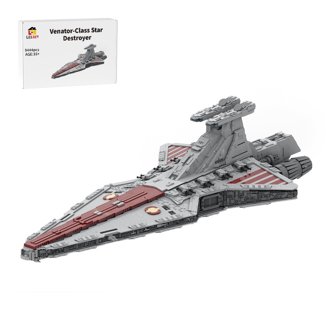 MOC - 149454 Venator - Class Star Destroyer Building Blocks - LesDiy -