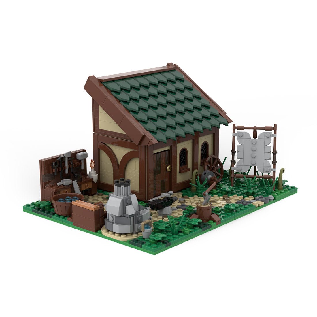 MOC - 150325 Medieval Blacksmith Shop - LesDiy -