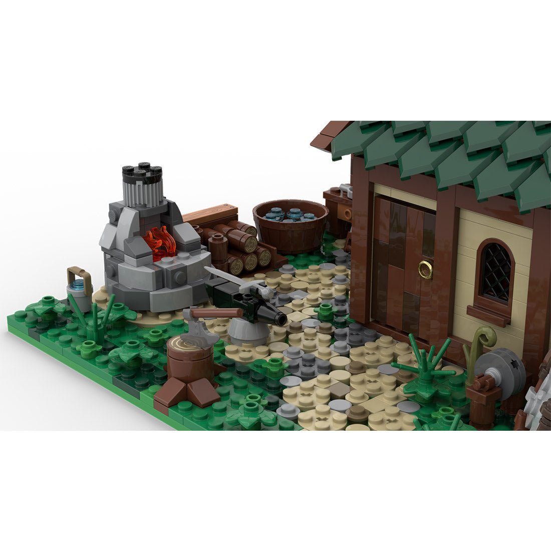 MOC - 150325 Medieval Blacksmith Shop - LesDiy -