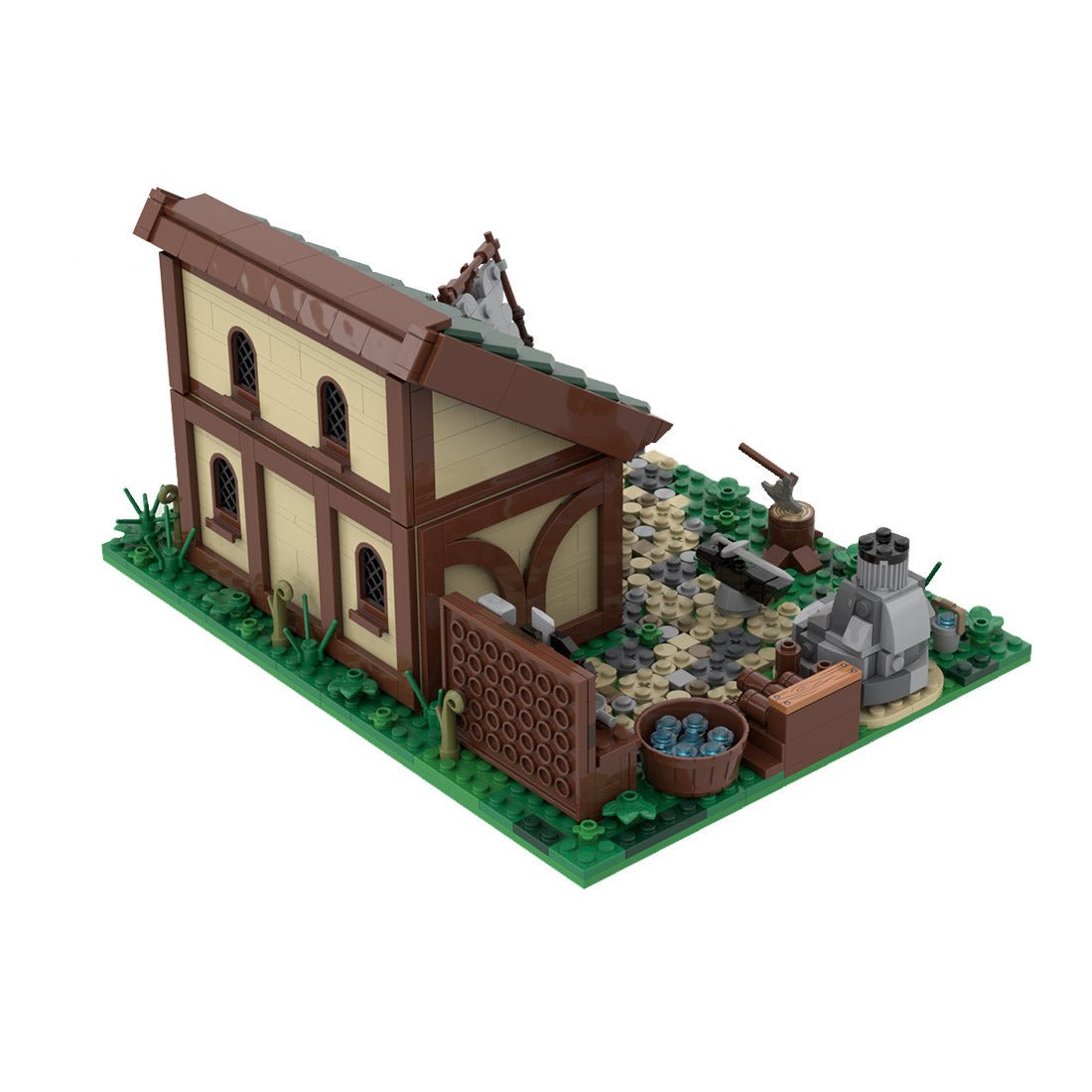 MOC - 150325 Medieval Blacksmith Shop - LesDiy -