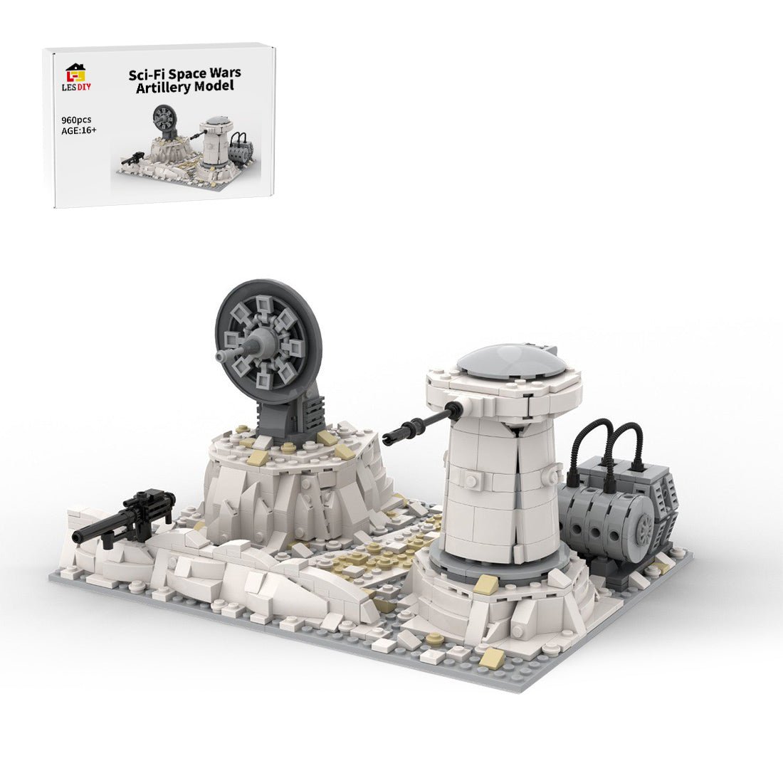 MOC - 150680 Sci - Fi Space Wars Artillery Building Blocks - LesDiy -