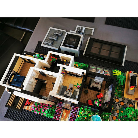 MOC - 151755 Modern Glass Villa - LesDiy