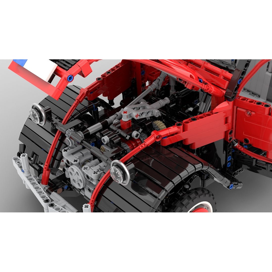 MOC-152745 Citroen 2CV Charleston Enhanced 1:8 Scale Building Blocks-LesDiy-MOC-