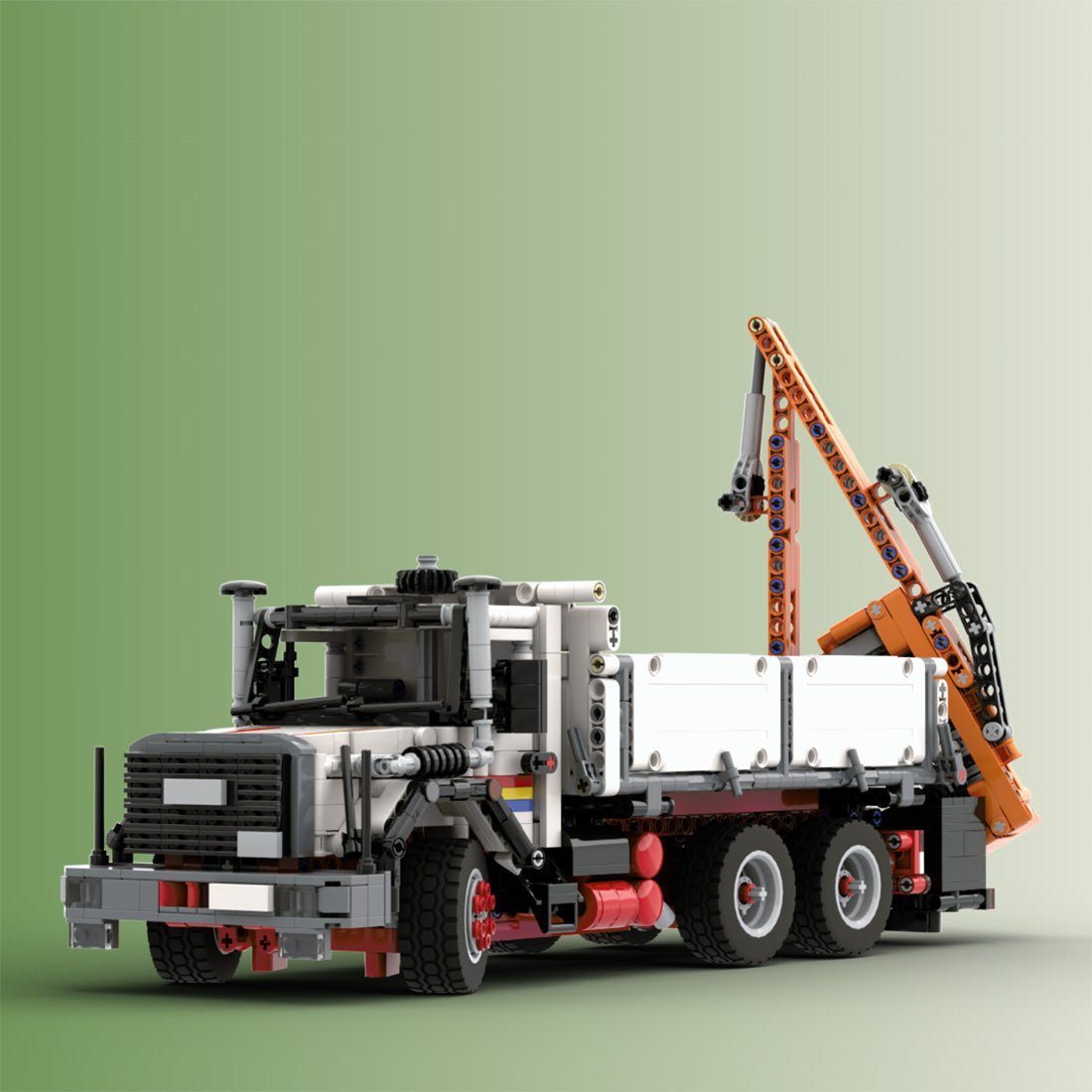 MOC - 156132 Iveco Magirus 330 - 30 Trilateral Tipper & Boom Mower - LesDiy -