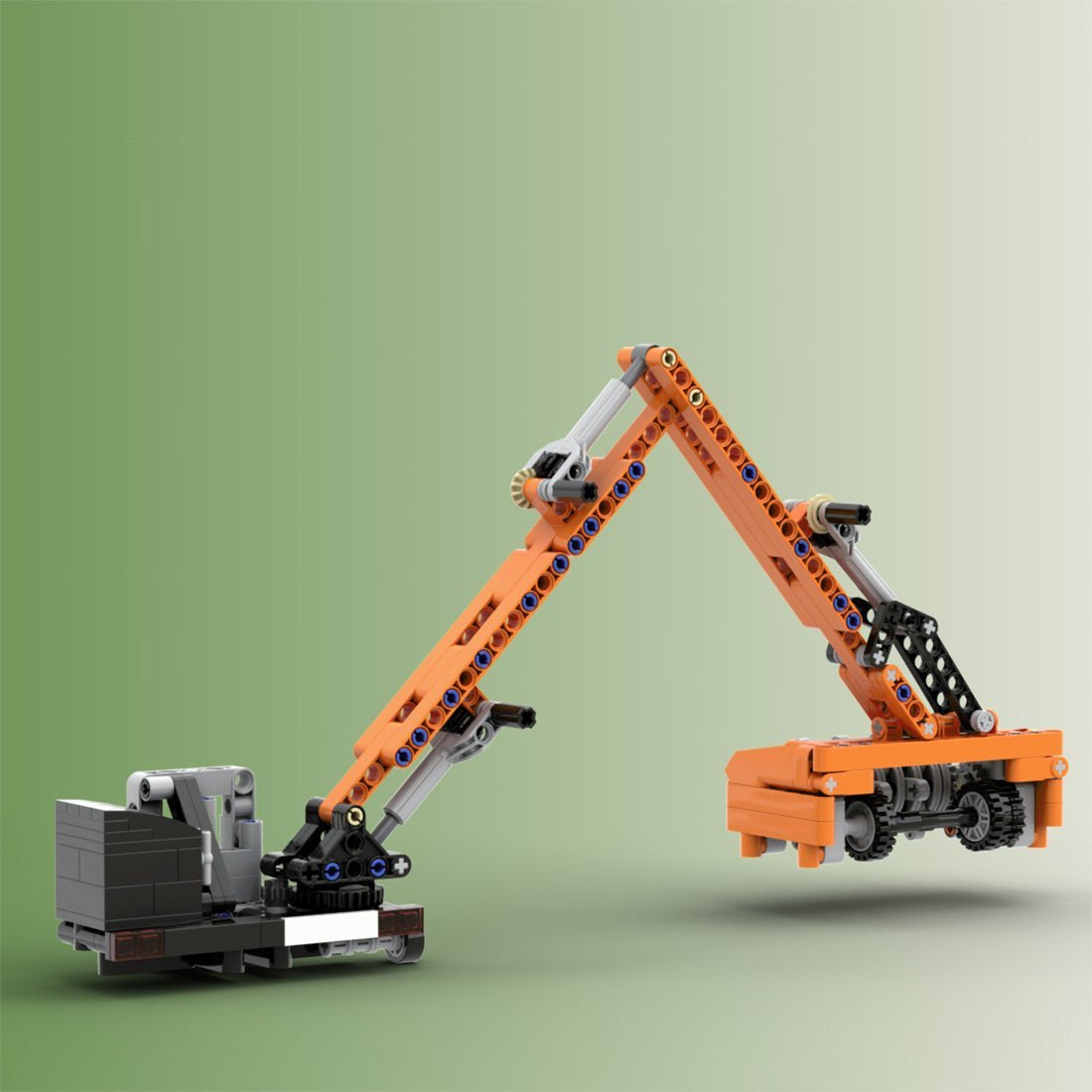 MOC - 156132 Iveco Magirus 330 - 30 Trilateral Tipper & Boom Mower - LesDiy -