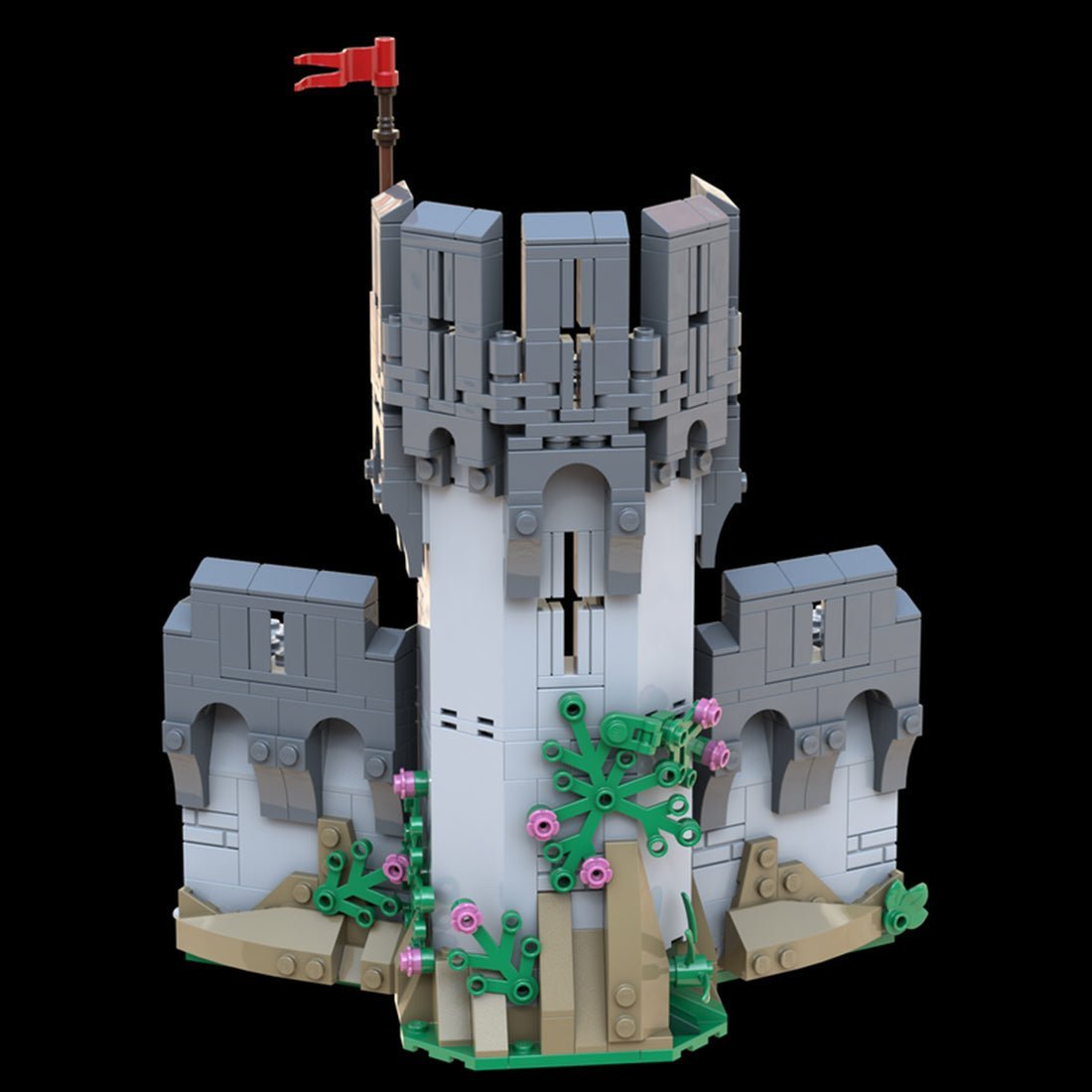 MOC - 156734 Falcons curved wall - LesDiy -