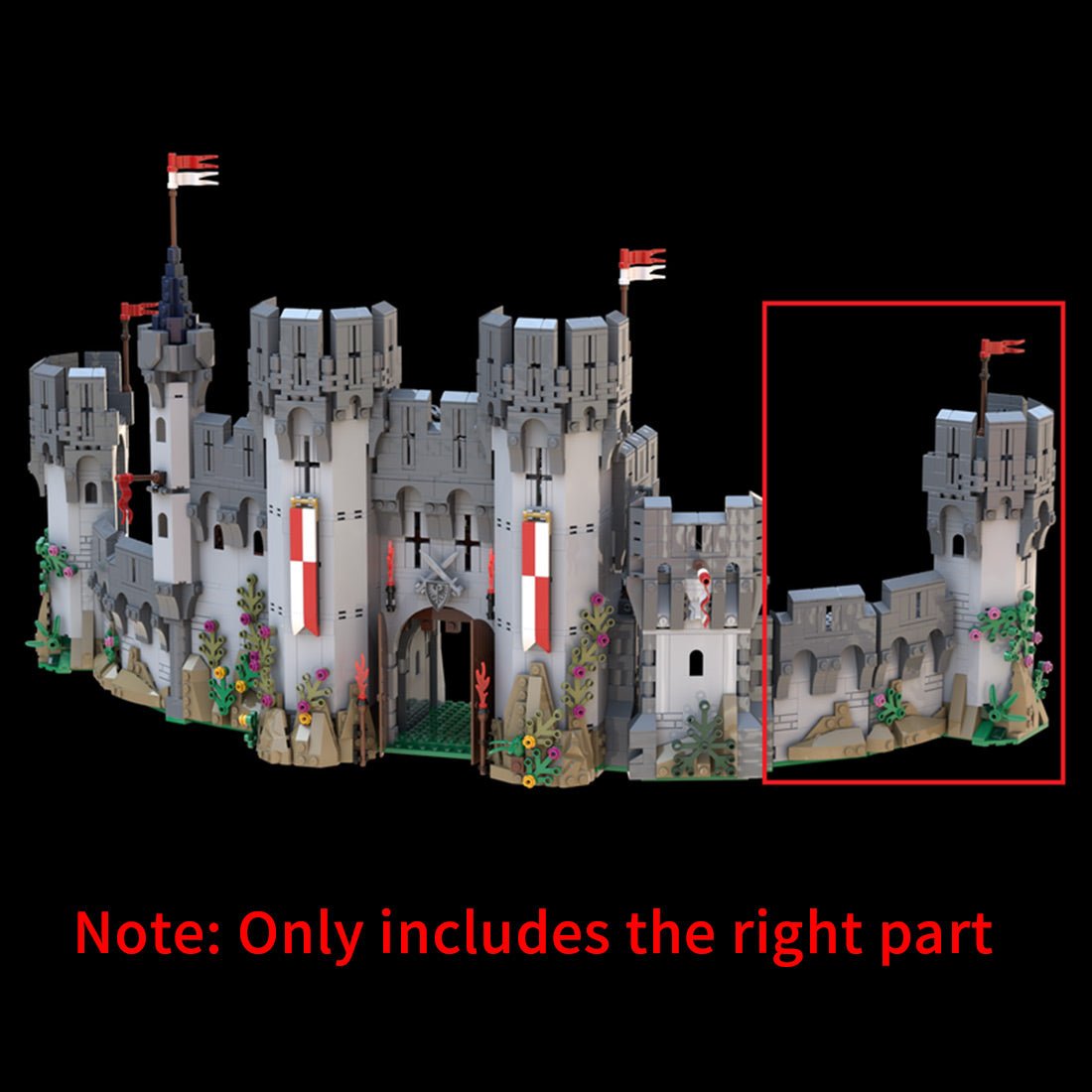 MOC - 156734 Falcons curved wall - LesDiy -