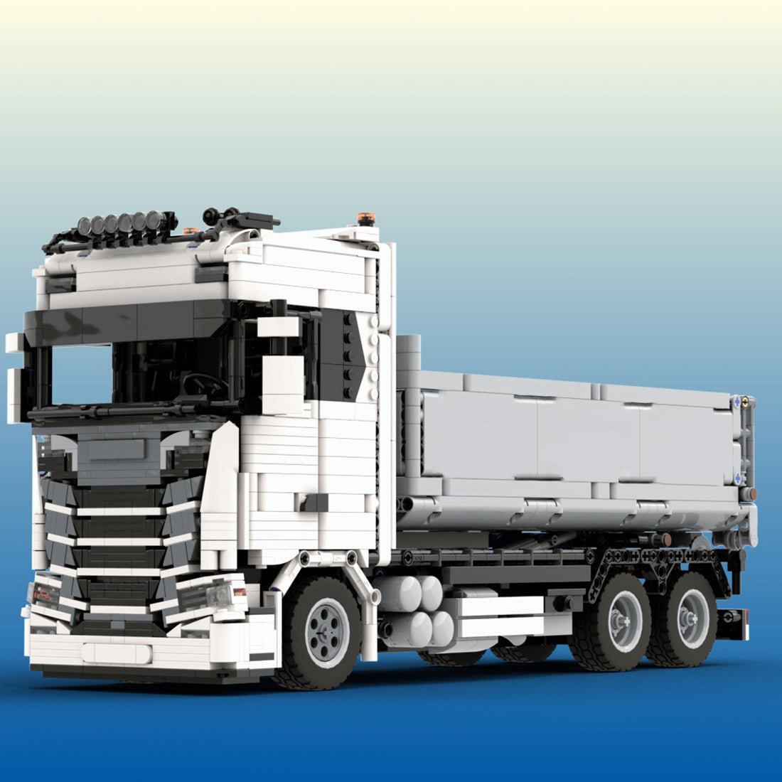 MOC - 157593 SCANIA 770S Hookloader 1:21 Building Blocks - LesDiy -