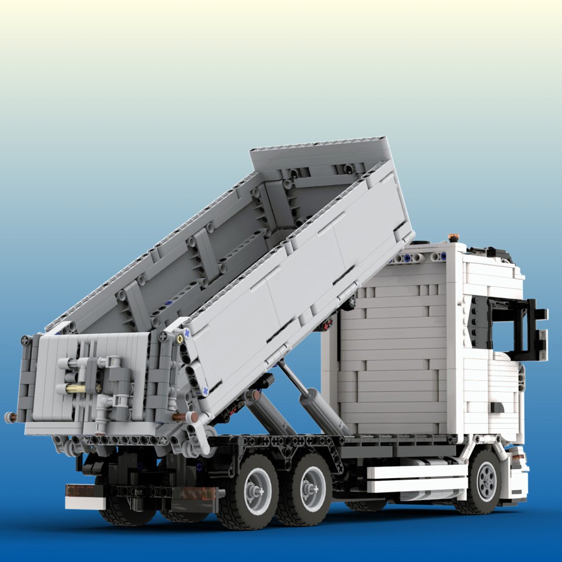 MOC - 157593 SCANIA 770S Hookloader 1:21 Building Blocks - LesDiy -