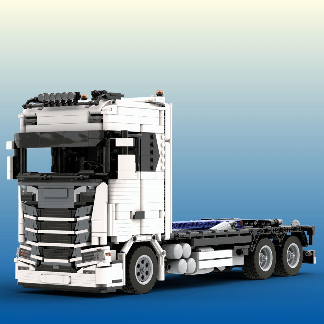 MOC - 157593 SCANIA 770S Hookloader 1:21 Building Blocks - LesDiy -