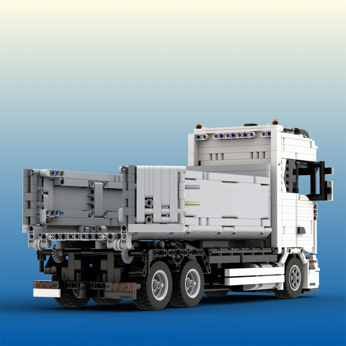 MOC - 157593 SCANIA 770S Hookloader 1:21 Building Blocks - LesDiy -