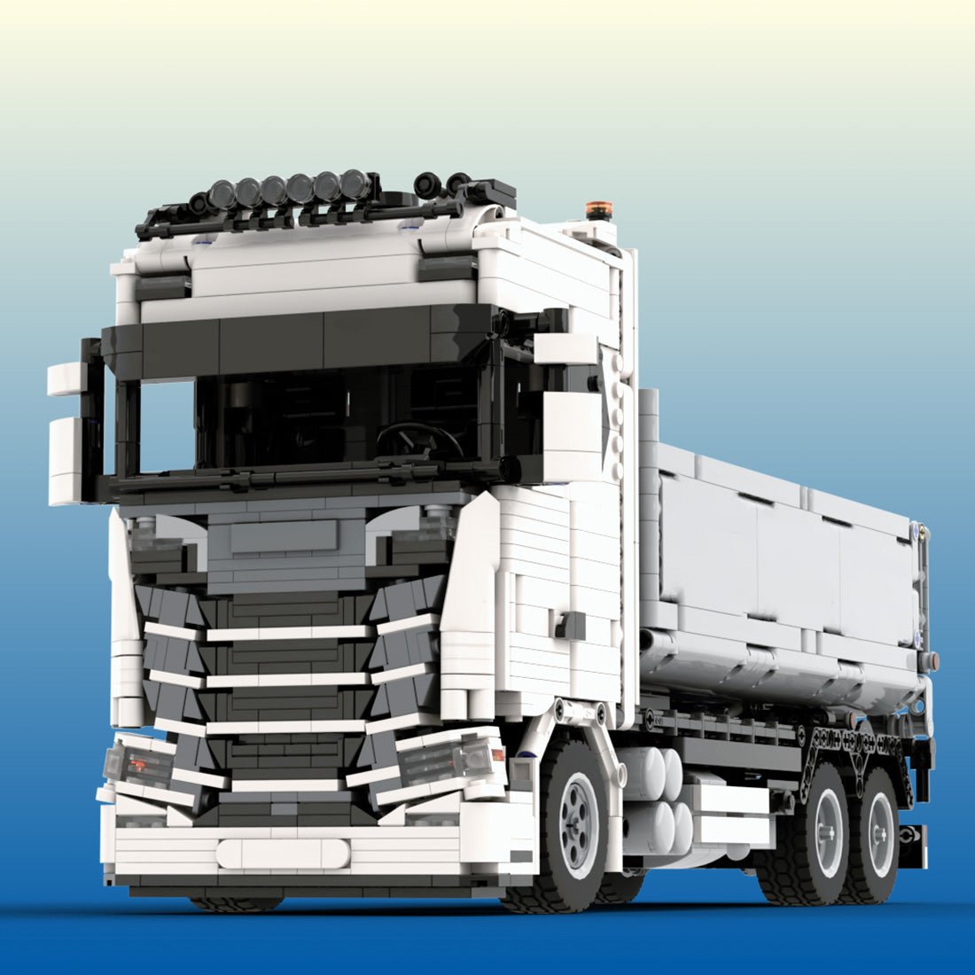 MOC - 157593 SCANIA 770S Hookloader 1:21 Building Blocks - LesDiy -