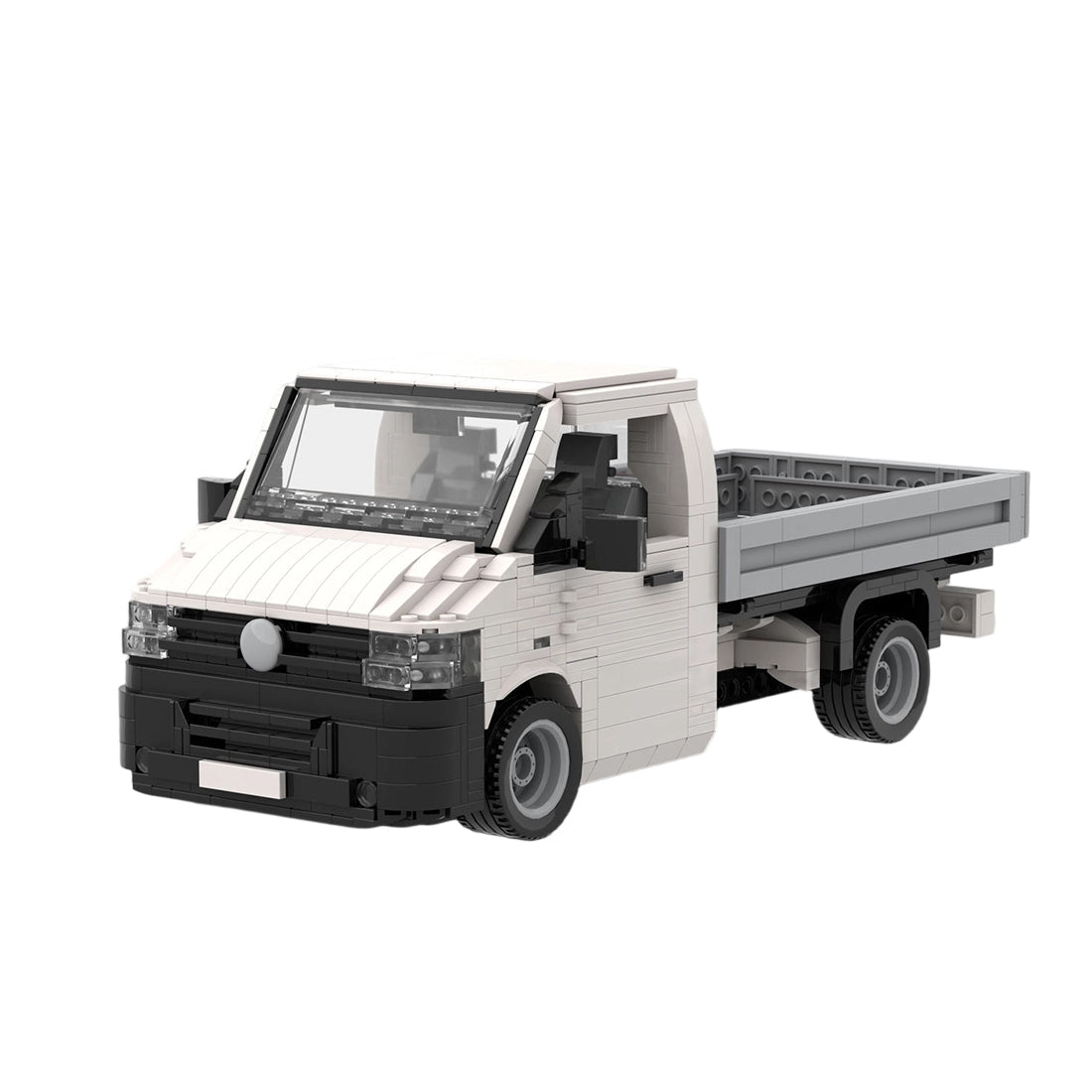 MOC-158193 VW T5 Transporter Flatbed Building Blocks-LesDiy-MOC-