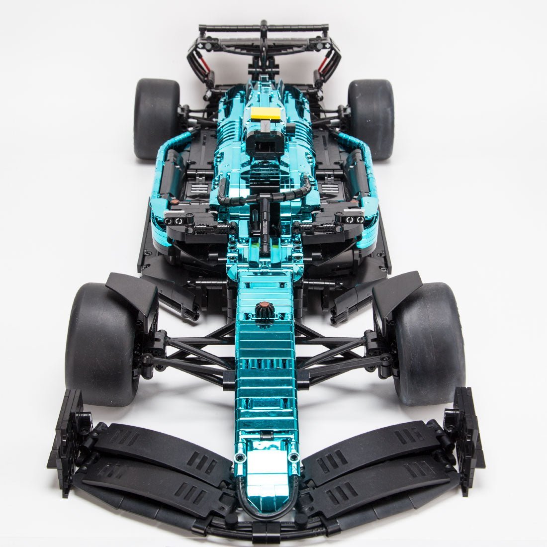 MOC - 158977 AMR23 Electric Plating Exterior Track Racing Car - LesDiy -