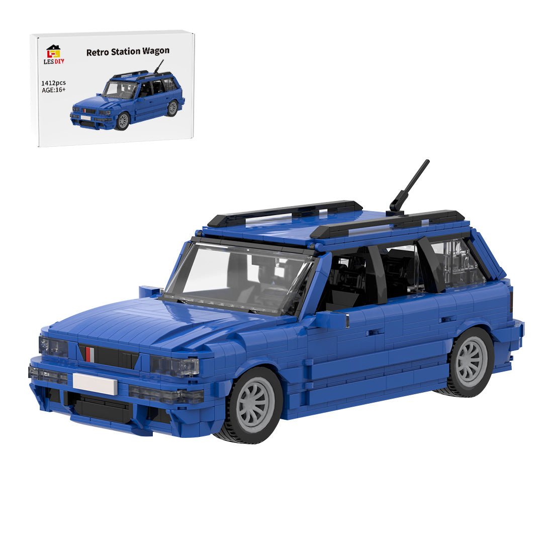 MOC-159092 Audi RS2 Blue Building Blocks-LesDiy-MOC-