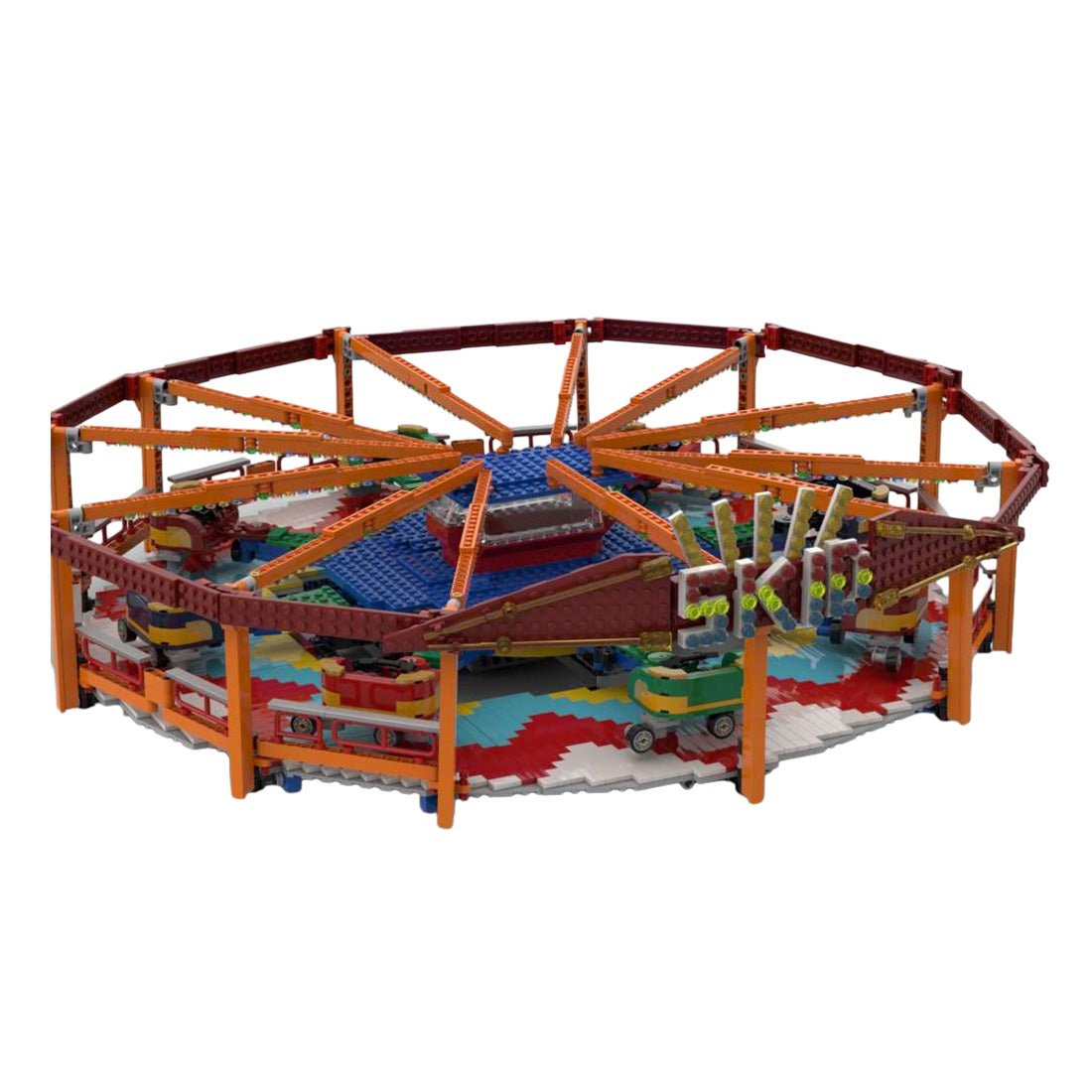 MOC - 159944 Skid Fairground ride ((Dynamic Version) - LesDiy