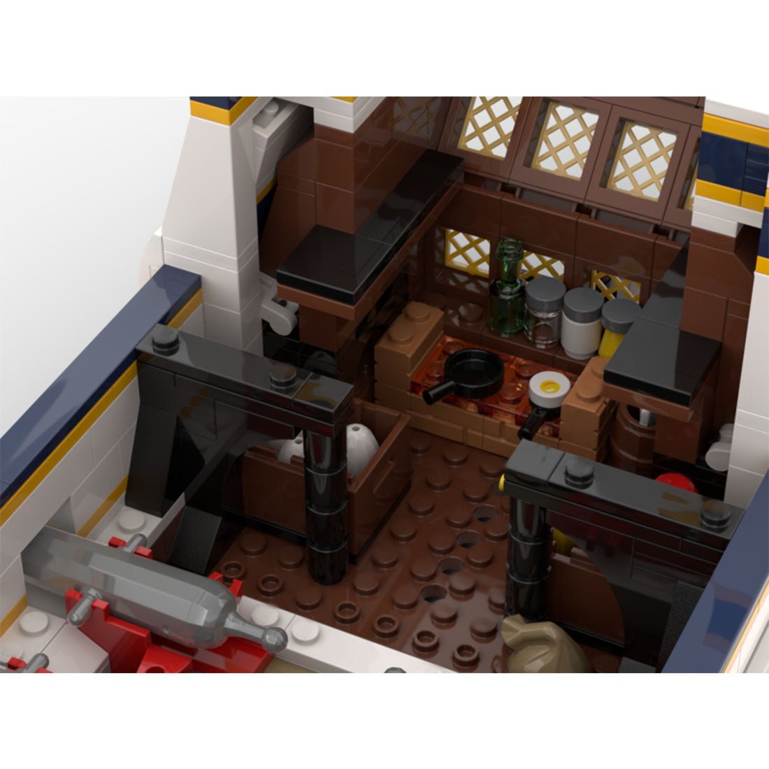 MOC - 160740 Royal Pirate Battleship - LesDiy -