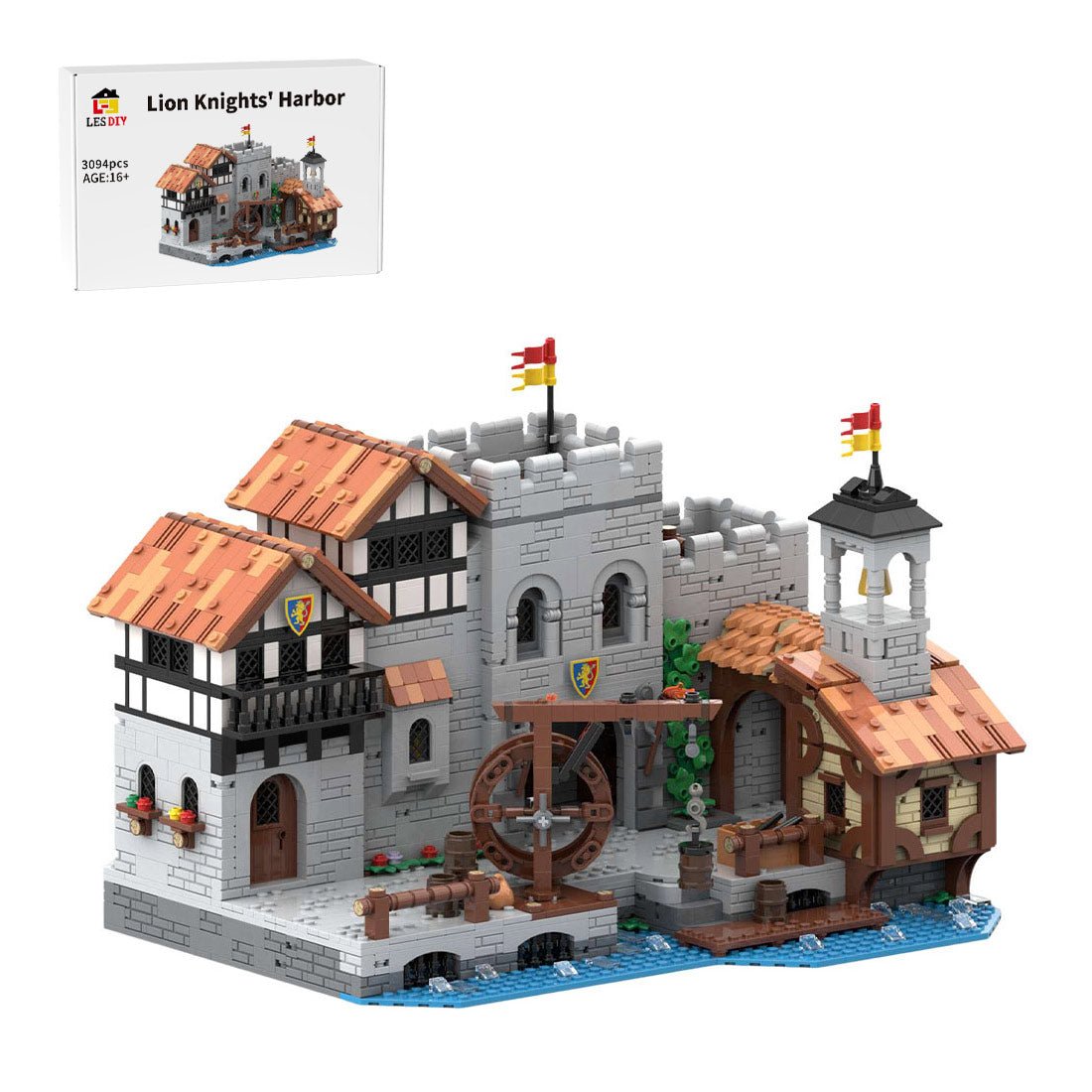 MOC - 164496 Lion Knights' Harbor - LesDiy -