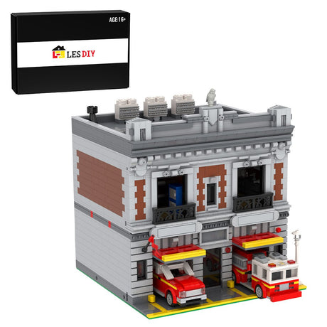 MOC - 165068 Modular New York Firehouse - LesDiy -