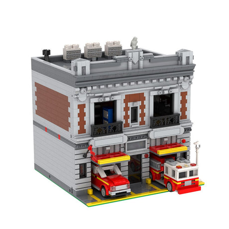 MOC - 165068 Modular New York Firehouse - LesDiy -