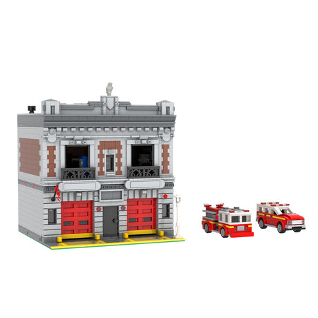 MOC - 165068 Modular New York Firehouse - LesDiy -